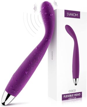 Vibromasseur G-Spot SVAKOM COCO – Forme Doigt, 25 Modes de Vibration, Étanche, Stimulation Clitoridienne & Tétons
