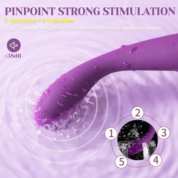 Vibromasseur G-Spot SVAKOM COCO – Forme Doigt, 25 Modes de Vibration, Étanche, Stimulation Clitoridienne & Tétons