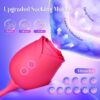 Stimulateur G-Spot & Clitoridien Rose – Vibromasseur Double Tête avec 10 Modes de Succion & Va-et-Vient, Sextoy pour Femme MOOLIGIRL