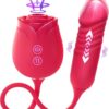 Stimulateur G-Spot & Clitoridien Rose – Vibromasseur Double Tête avec 10 Modes de Succion & Va-et-Vient, Sextoy pour Femme MOOLIGIRL